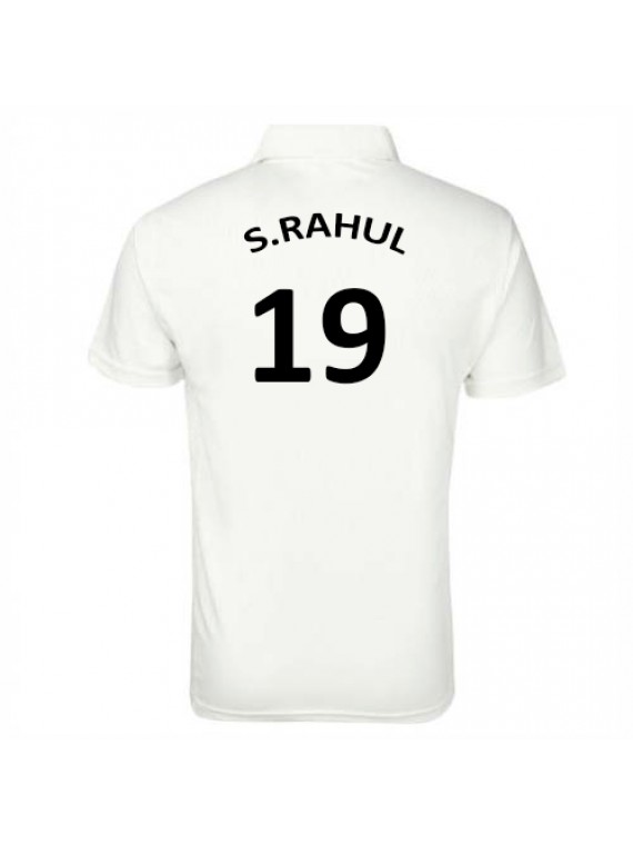 Cricket Team White T-Shirts Half Sleeve